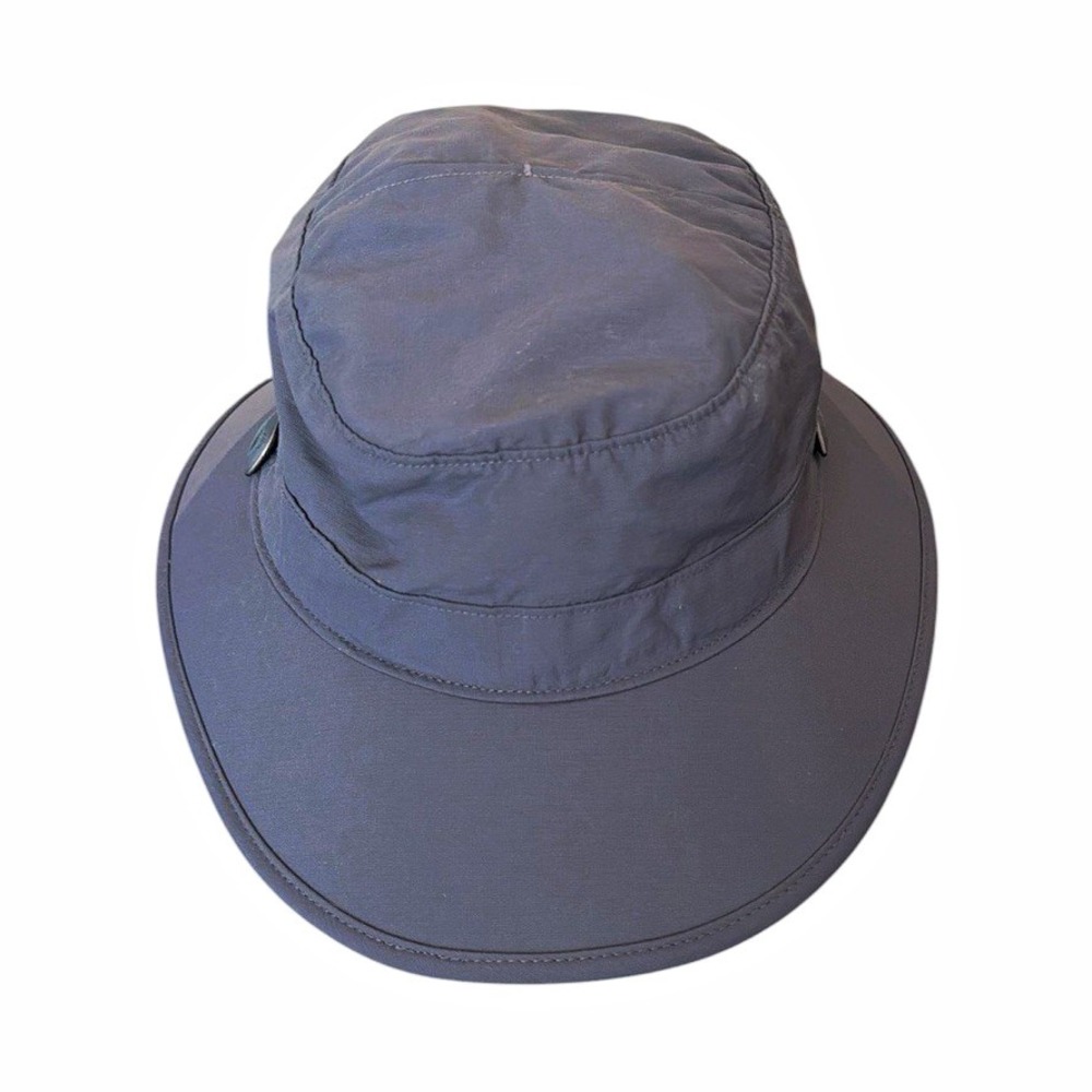 KUHL Outdoor Sun Hat Wide Brim Hat Gray Blue Hiking Camping Adjustable L / XL